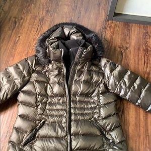 Green Calvin Klein winter jacket